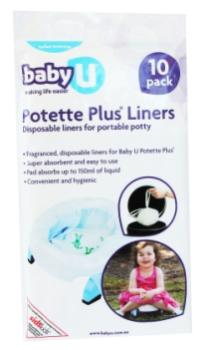 Baby U Potette Plus Liners 10pk
