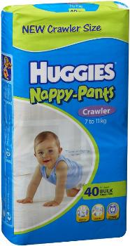 Huggies Crawler Boy 40 Nappy Pants