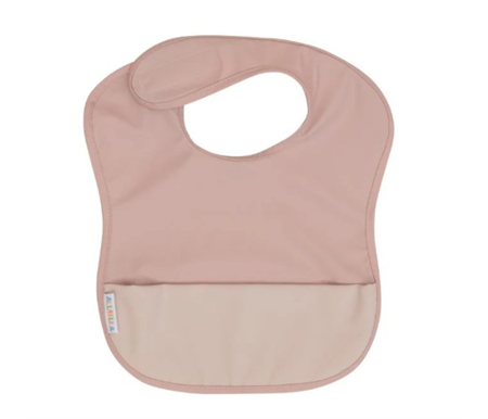 All4Ella Recycled Pouch Bib - Two - Tone Pink