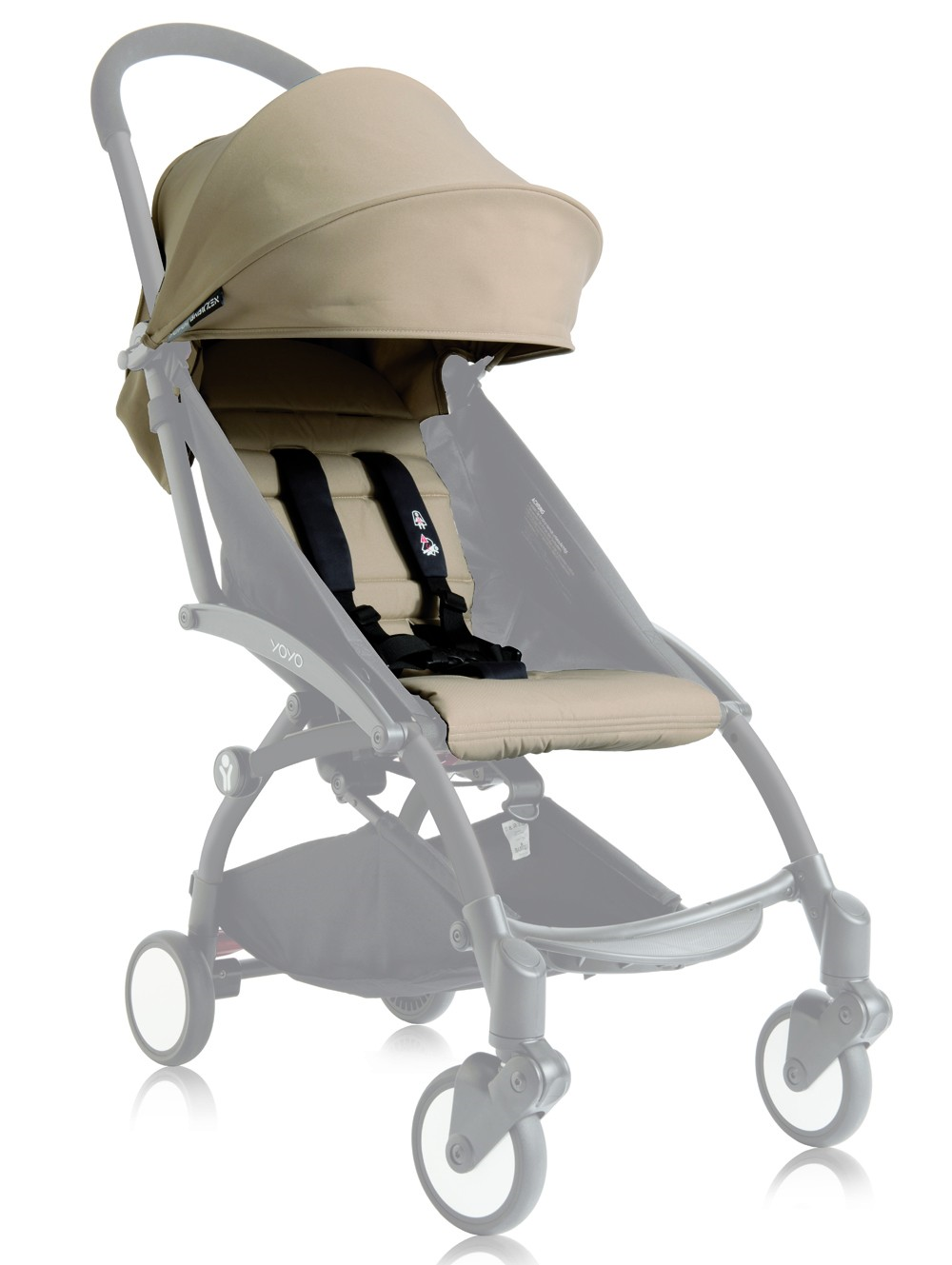 Baby Zen Yoyo+ Taupe Seat Pad and Hood
