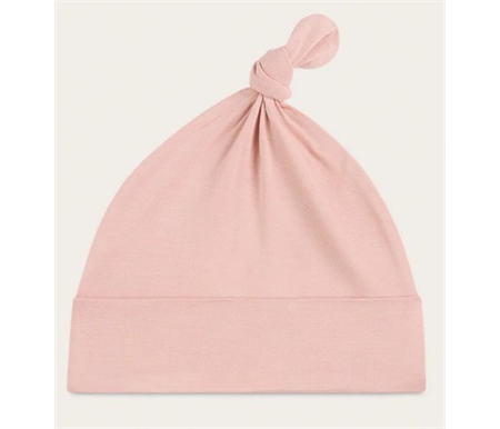 BOODY- Baby Knotted Beanie - Dusty Pink - 0-6