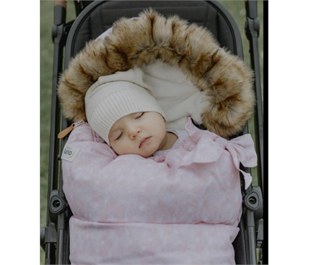 Baby Luno - Nordic Footmuff - Pink Feather 