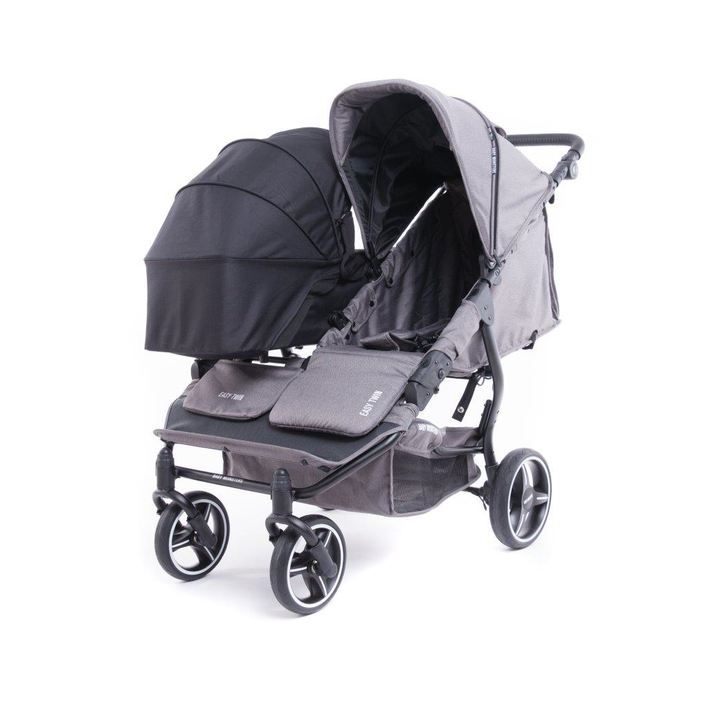 Baby Monsters Easy Twin 3.0 Texas Black plus Main Carrycot Australia