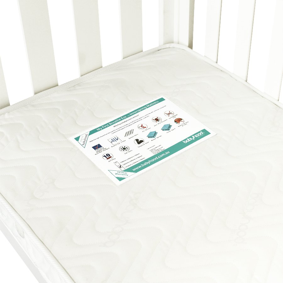 Babyhood My First Breathe Eze Innerspring Mattress 1200x600 Australia