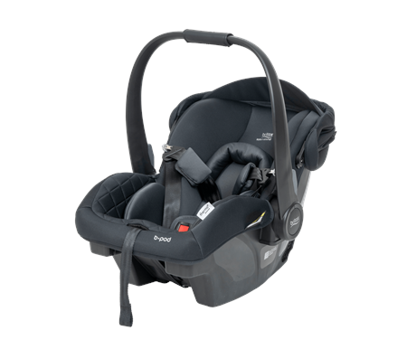 Britax Safe N Sound B-POD Baby Capsule - LBW - DISPLAY ONLY - BONUS Newborn Infant Insert & Seed Bebe Deluxe Oval Mirror