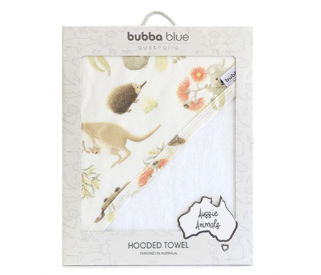 Bubba Blue Aussie Animals Hooded Towel
