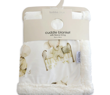 Bubba Blue Elephant Bedtime - Cuddle Blanket