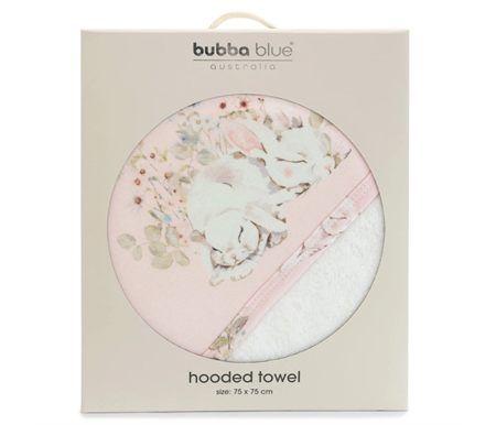 Bubba Blue Sleeping Bunny - Hooded Towel