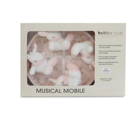 Bubba Blue Sleeping Bunny - Musical Mobile
