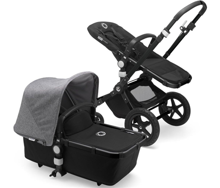 cameleon3 bugaboo canopy sun inc plus melange seat frame grey