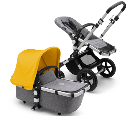 bugaboo alu cameleon3 canopy melange seat core complete sun frame grey inc plus