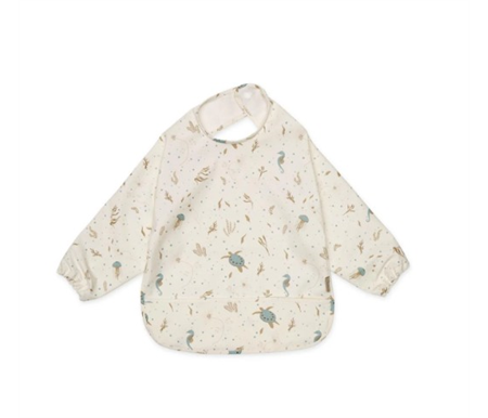 Cam Cam Copenhagen Sleeved Bib - Sea Garden