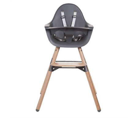 Childhome Evolu 2 High Chair- Anthracite Display Only -plus free cushion