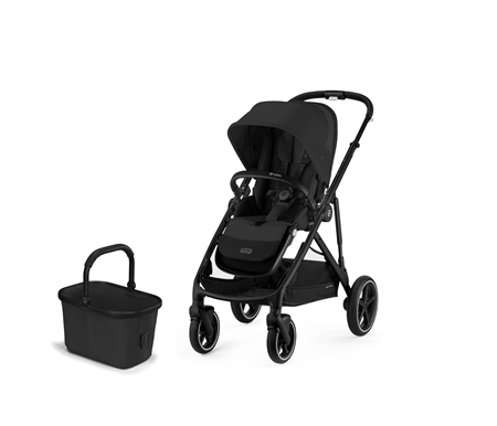 Cybex Gazelle S Pram 2023 - Moon Black  Plus Bonus Second Seat 