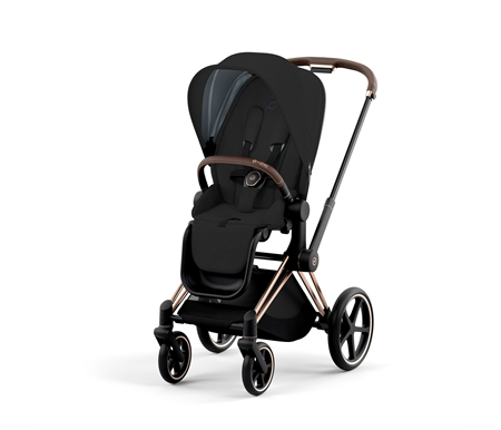 Cybex Priam 2022 Rose Gold - Stardust Black Plus Carrycot Valued $529.00