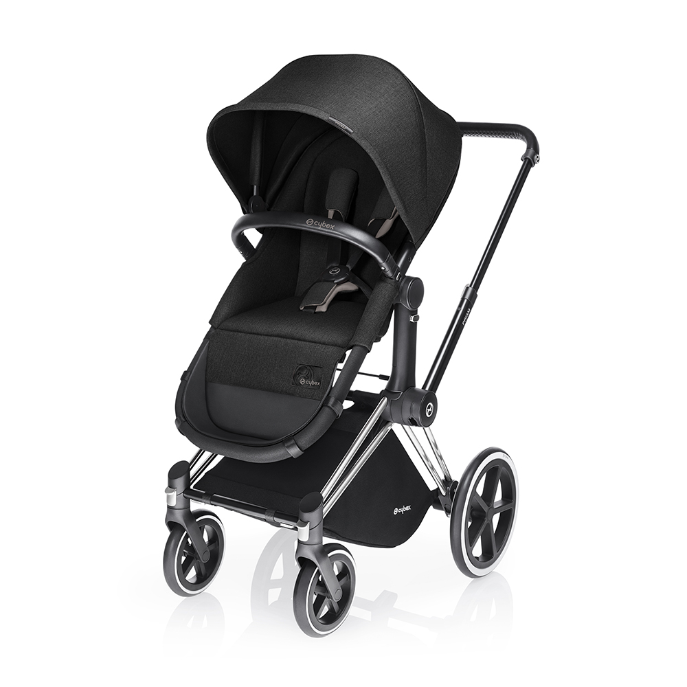 Cybex Priam Chrome Frame with Happy Black 2 in 1 Seat