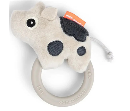 Done By Deer Sensory Rattle With Teether- Dotti Sand