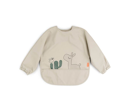 Done By Deer Sleeved bib 6-18m- Lalee Sand