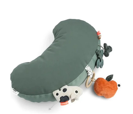Done By Deer Tummy Time Activity Toy - Tiny Farm Green