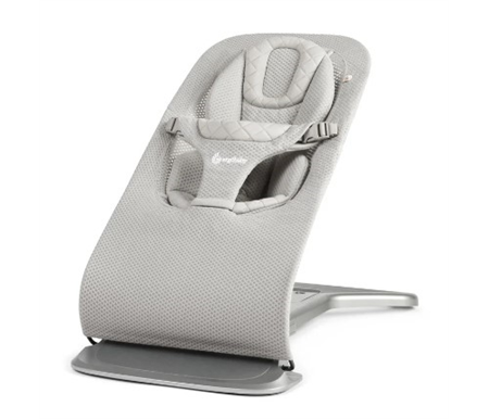 Ergobaby Evolve 3 in1 Bouncer Mesh - Light Grey Plus Bonus Free Toy Bar