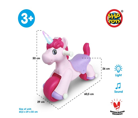 Foot To Floor Balance Unicorn Pink