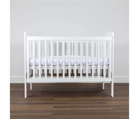 Grotime Pearl Cot - White Bonus Inc Mattress