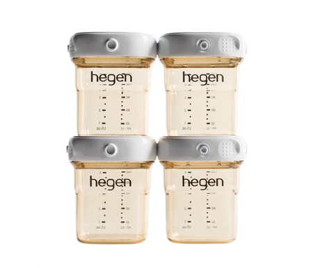 Hegen PCTO 150ml Breast Milk Storage PPSU 4pk - White