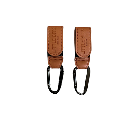 Little Bits Essentials Pram Clips Tan