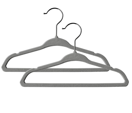 Living Textiles 10pk Baby Coat Hangers - Grey