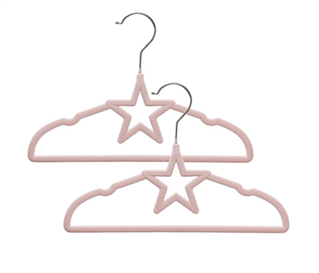 Living Textiles 10pk Baby Coat Hangers - Stars Pink