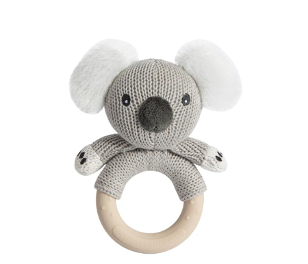 Living Textiles Australiana Ring Rattle - Keith the Koala