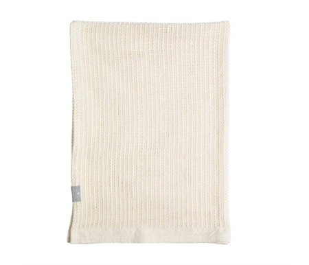 Living Textiles Cotton Cellular Blanket - Natural