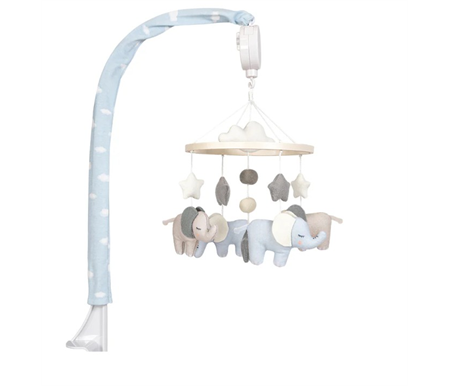 Living Textiles Musical Mobile Set - Elephant Playtime