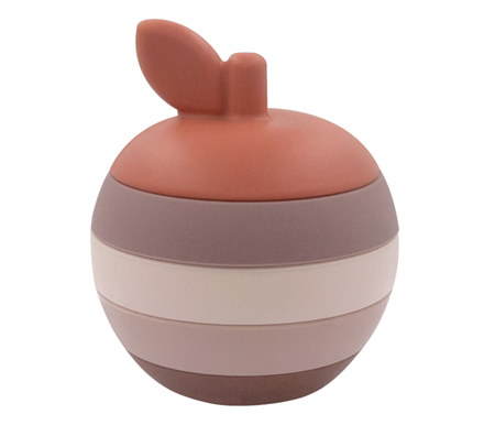 Living Textiles Playground Silicone Apple Stacking Puzzle - Multi