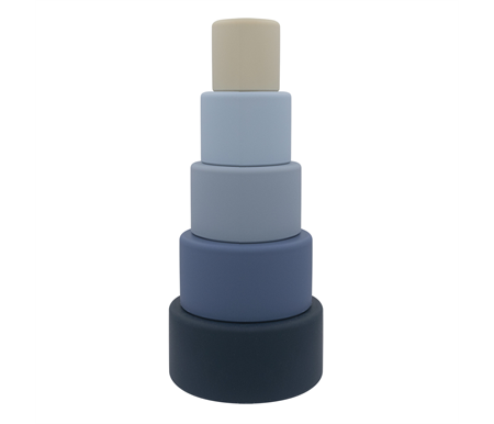 Living Textiles Playground Silicone Nesting Blocks - Multi Blue