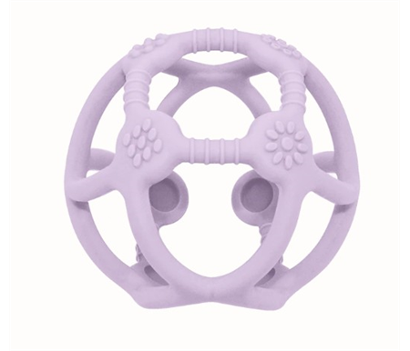 Living Textiles Playground Silicone Teething Ball - Light Purple