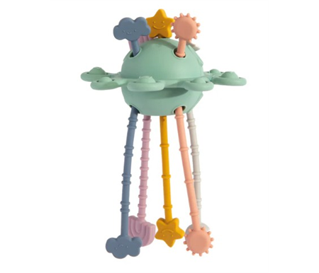Living Textiles Playground Silicone Zippy Activity Toy - Dusty