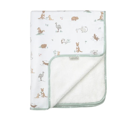 Living Textiles Sherpa Pram Blanket - Australiana