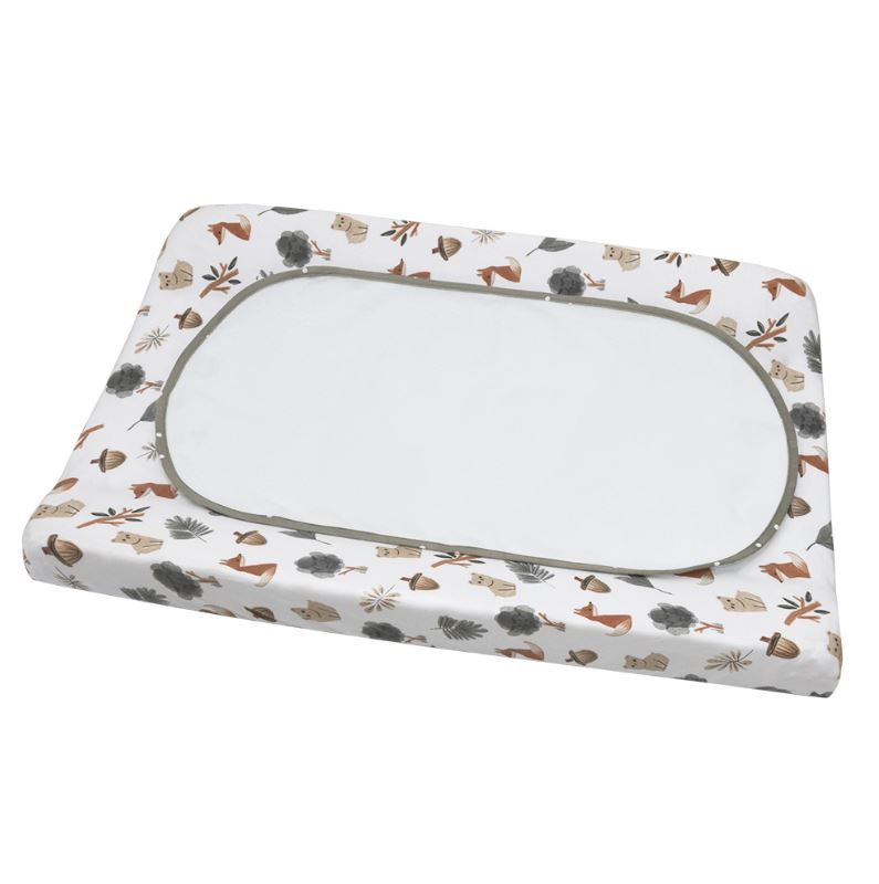 Living Textiles Change Pad Cover and Liner Set Forest Retreat/Olive