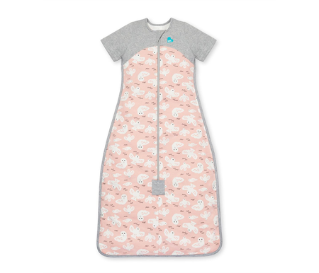 Love To Dream Organic Cotton Sleep Bag 1.0 Tog 18-36m - Dusty Pink Doves