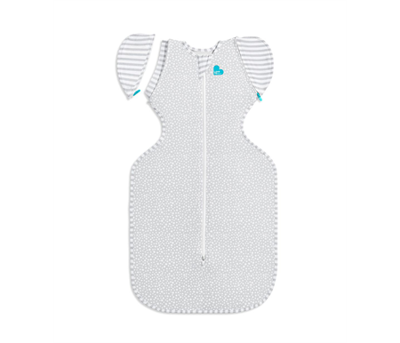 Love To Dream Swaddle Up Bamboo Transition Bag Original 1.0 Tog Large 8.5-11 kg - Grey Wave Dot