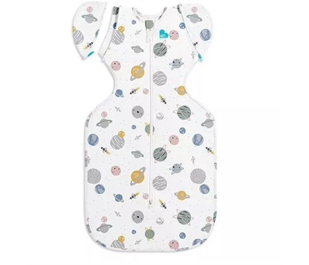 Love To Dream Swaddle Up Lite 0.2 Tog Medium Transition Bag  White-Rocket