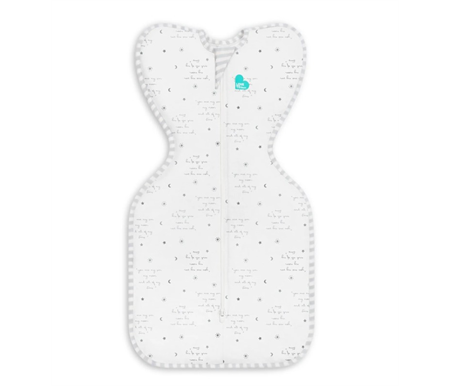 Love To Dream Swaddle Up Lite 0.2 Tog Medium White-You Are My