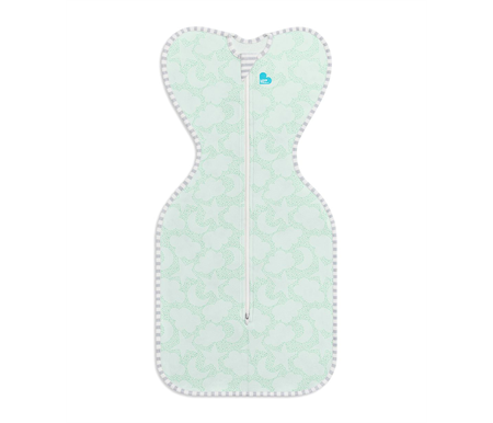 Love To Dream Swaddle Up Organic 1.0 Tog Small 3.5-6 kg - Mint Celestial Dot