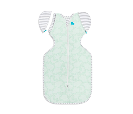 Love To Dream Swaddle Up Organic Transition Bag Original 1.0 Tog Medium 6-8.5 kg - Mint Celestial Dot