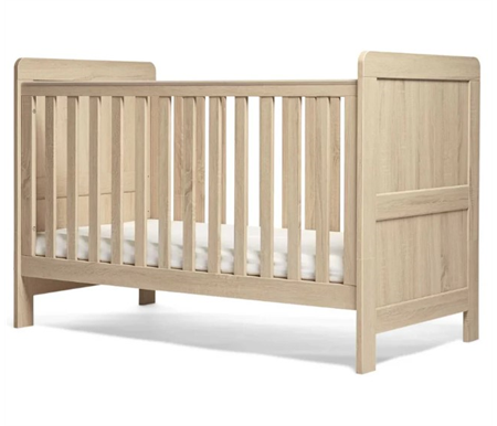 Mamas & Papas Atlas Cot Bed - Light Oak BONUS Kangaroo Bedding (Australian Made) Mattress 1400 x 700