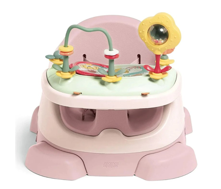 Mamas & Papas Bug 3-in-1 Floor & Booster Seat with Activity Tray - Blossom