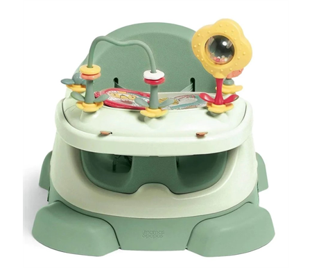 Mamas & Papas Bug 3-in-1 Floor & Booster Seat with Activity Tray - Eucalyptus