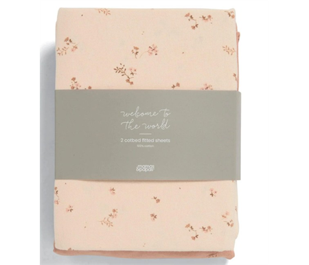 Mamas & Papas Cot Fitted Sheets 2pack - Wild Flower