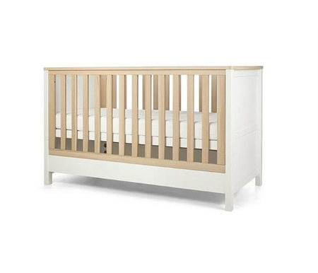 Mamas & Papas Harwell Cot Bed - White/Natural PRE ORDER FOR MID FEB